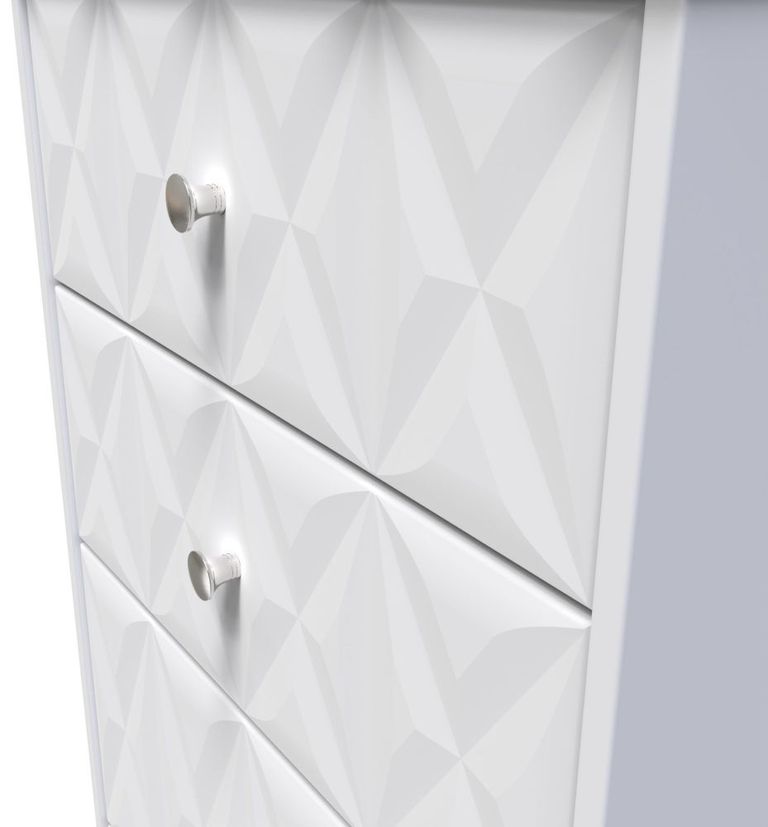 San Jose White 4 Drawer Deep Midi Chest