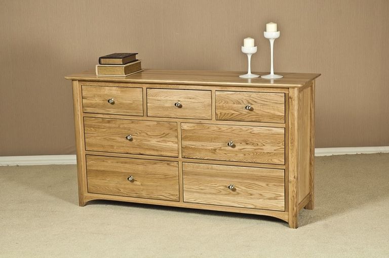 Shaker Oak 3+4 Drawer Chest
