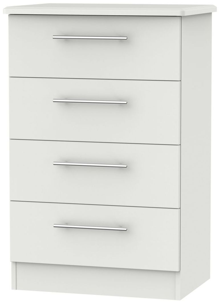 Sherwood Grey 4 Drawer Midi Chest