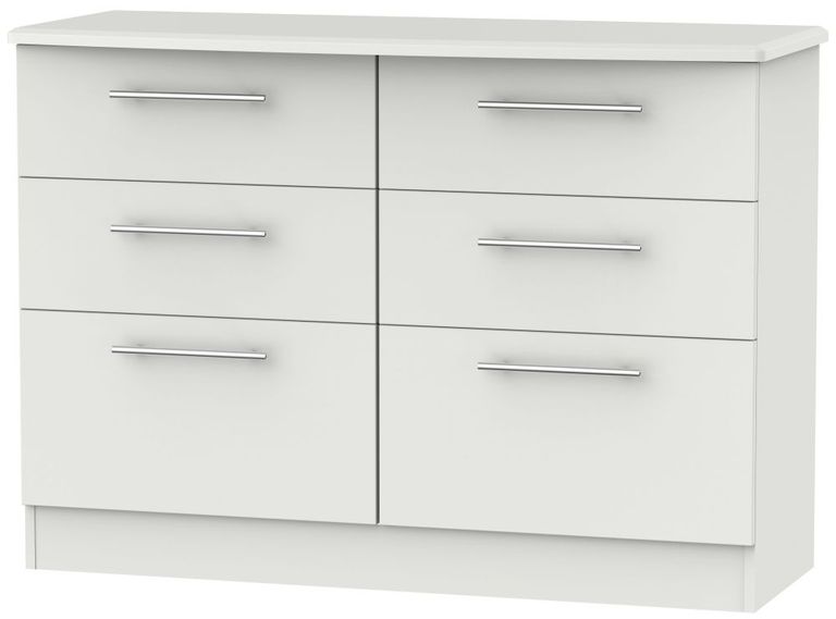 Sherwood Grey 6 Drawer Midi Chest