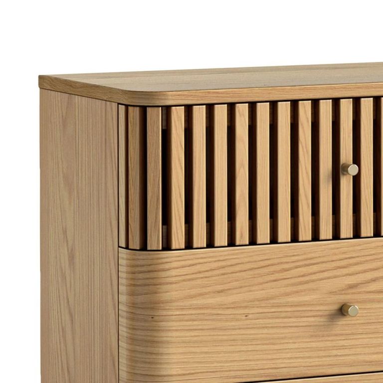 Soho Chest - 6 Drawer - Slatted - Oak