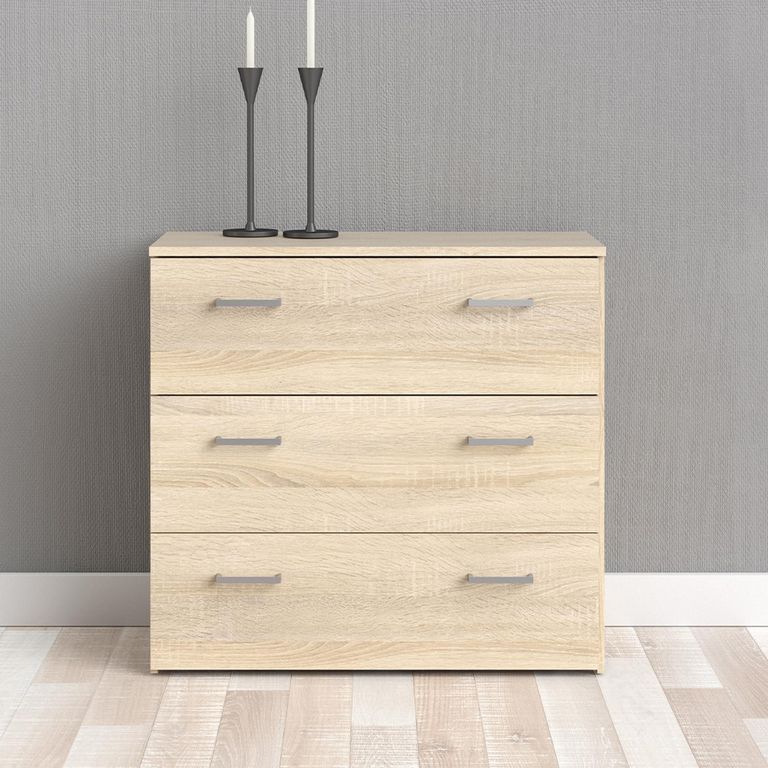 Space Chest - 3 Drawer - Small - Oak