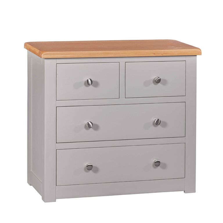 Diamond Painted Chest of Drawers - 2+2 Drawer