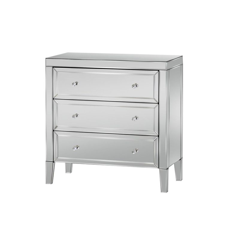 Valencia Small Chest - 3 Drawer - Mirrored