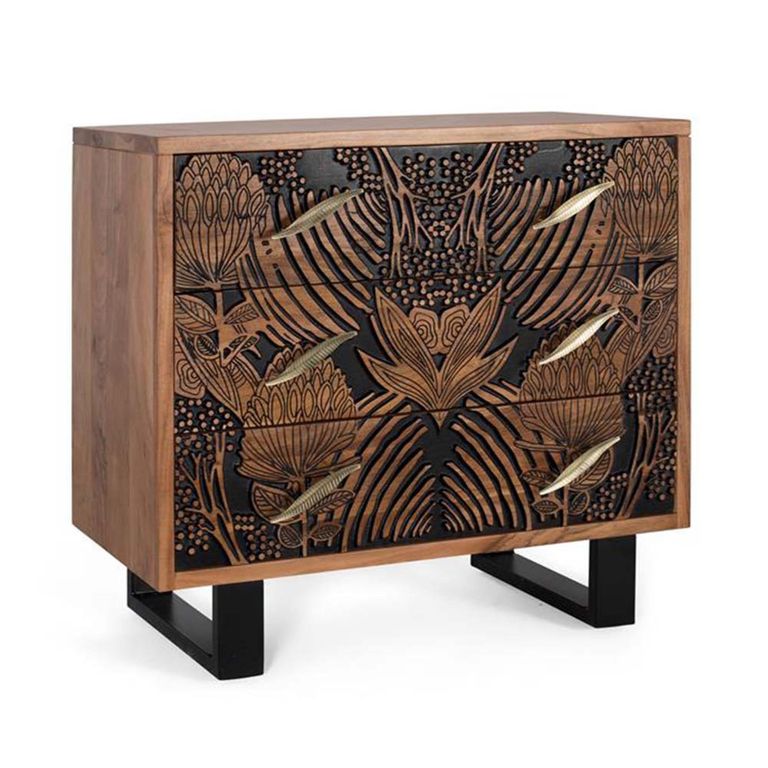 Valentia Artisan 3 Drawer Chest - Acacia Wood