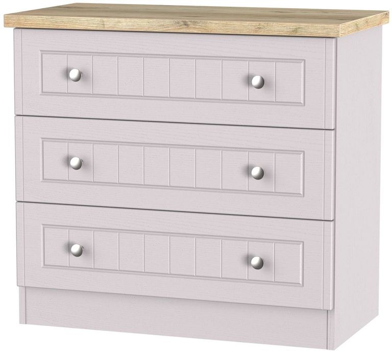 Vienna Cashmere 3 Drawer Small Chest