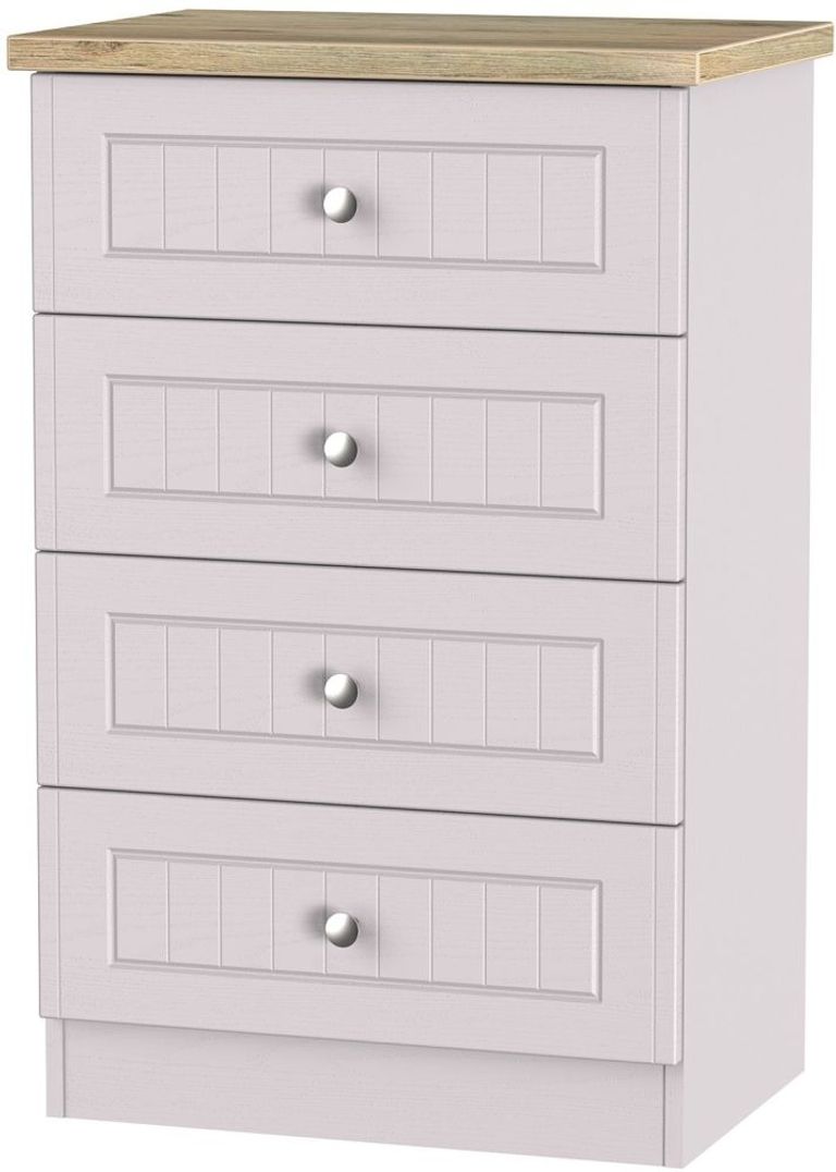Vienna Cashmere 4 Drawer Midi Chest