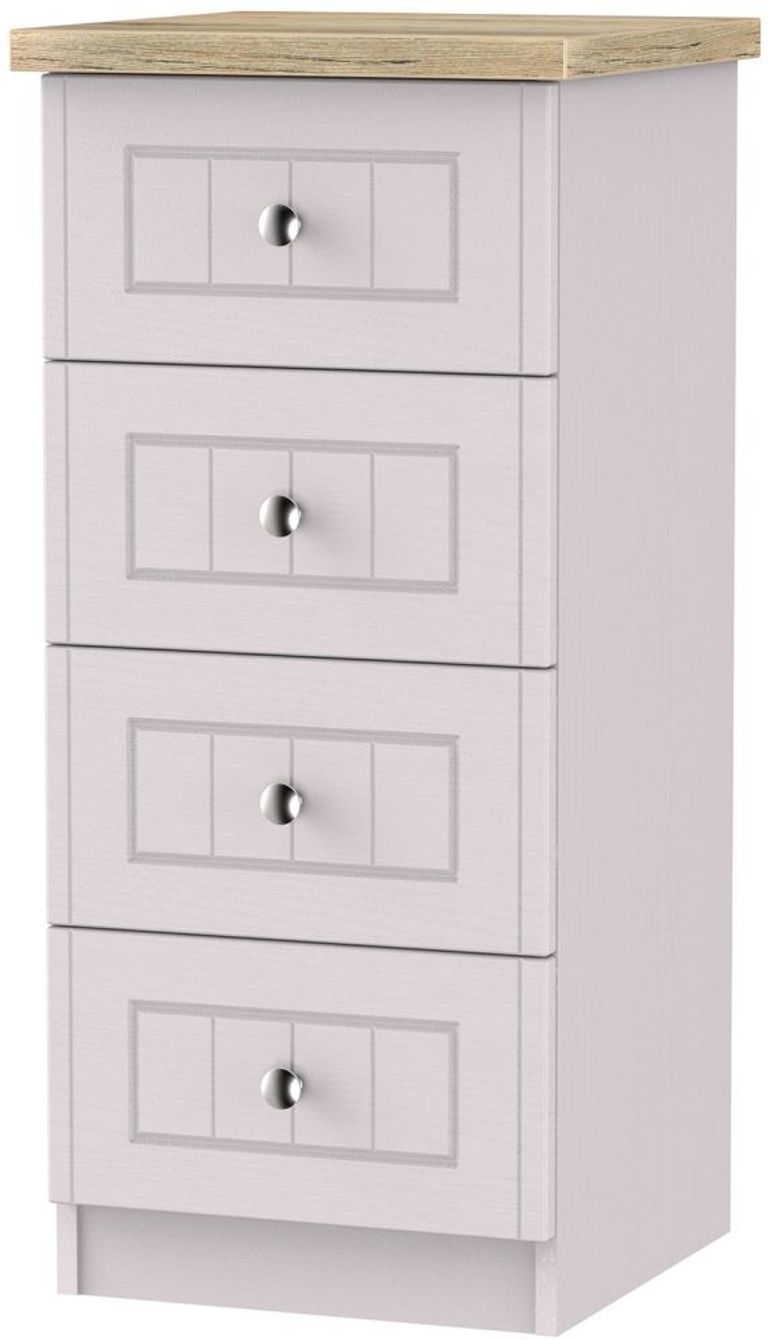 Vienna Cashmere 4 Drawer Narrow Chest
