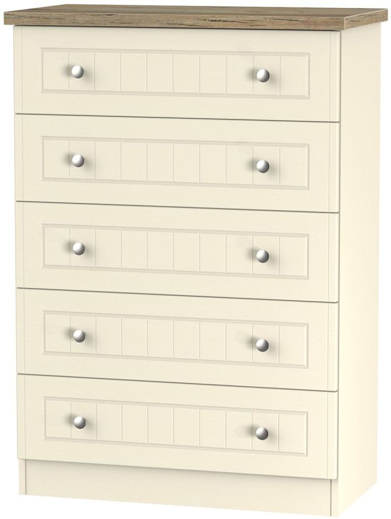 Vienna Cream 5 Drawer Chest