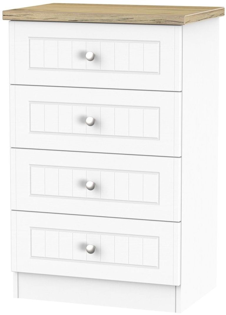 Vienna Porcelain 4 Drawer Midi Chest