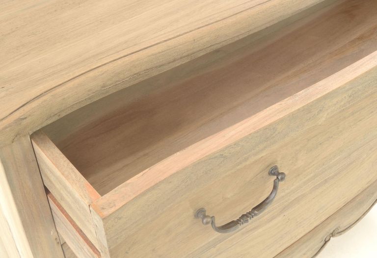 Vintage Mahogany French Style 3 Drawer Wide Chest