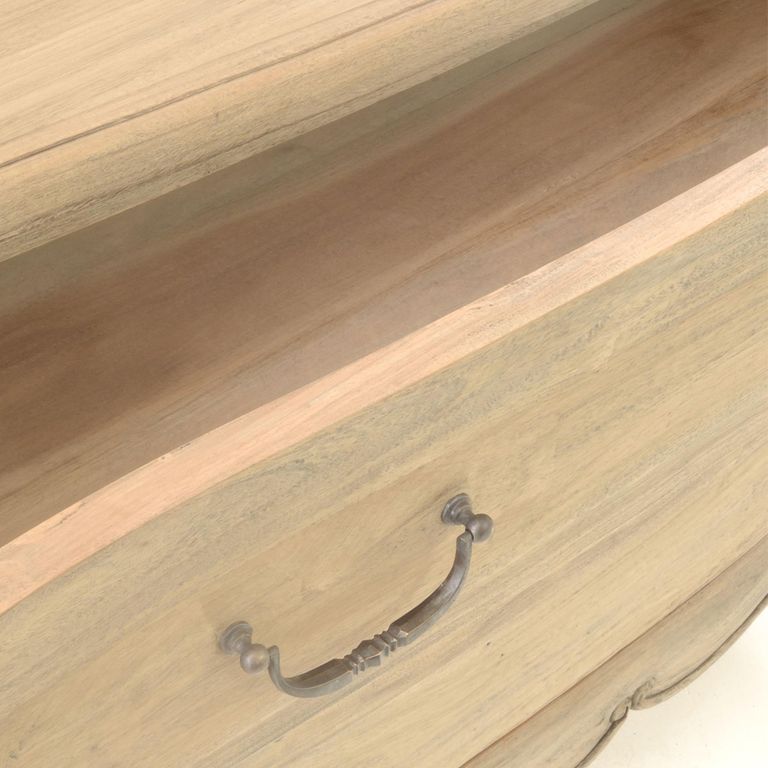 Vintage Mahogany French Style 3 Drawer Wide Chest