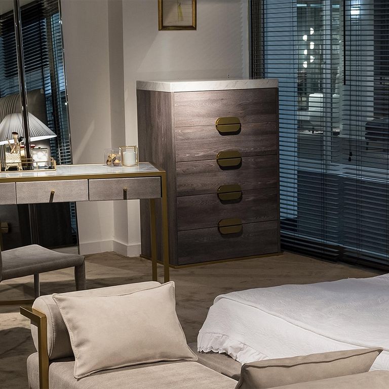 Westin Chest - 5 Drawer - Tall - Marble Top - Variation Available