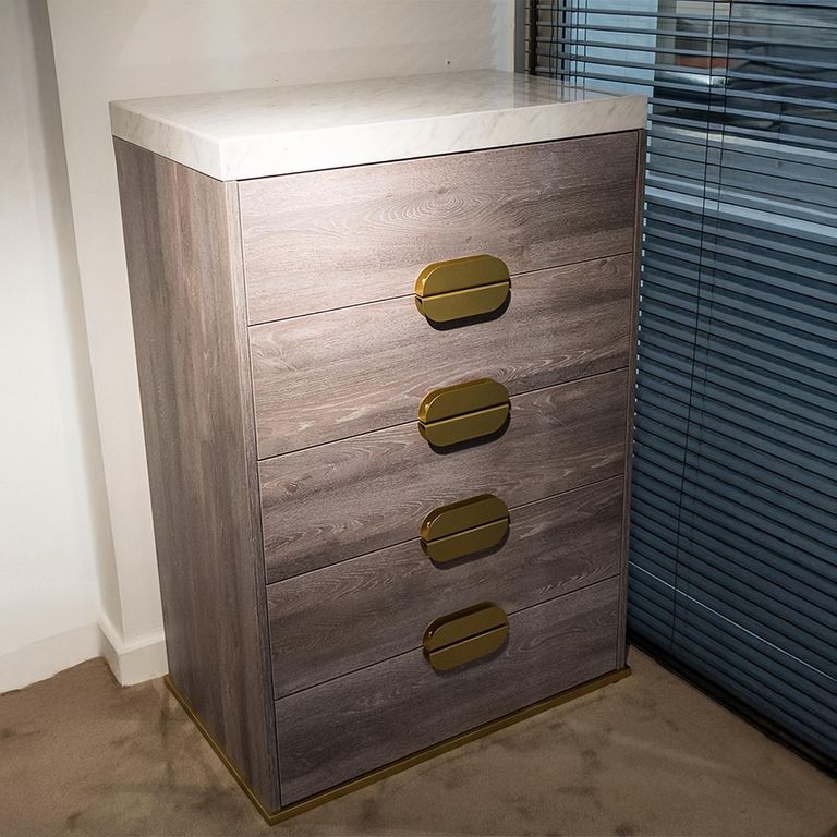 Westin Chest - 5 Drawer - Tall - Marble Top - Variation Available