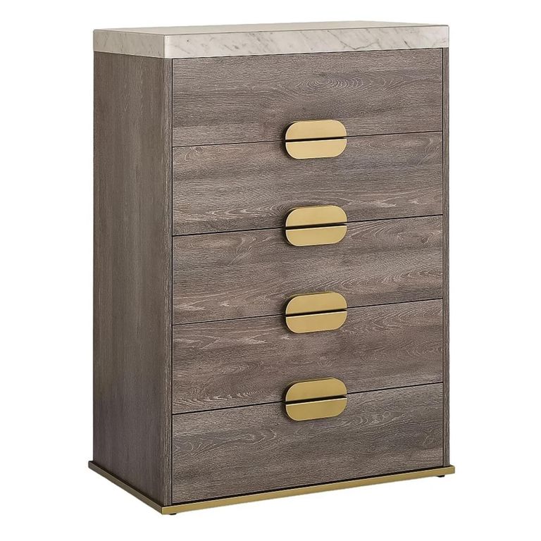 Westin Chest - 5 Drawer - Tall - Marble Top - Variation Available