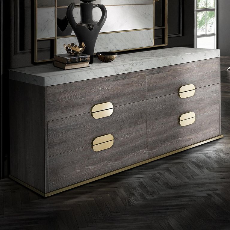 Westin Chest - 6 Drawer - Wide - Marble Top - Variation Available