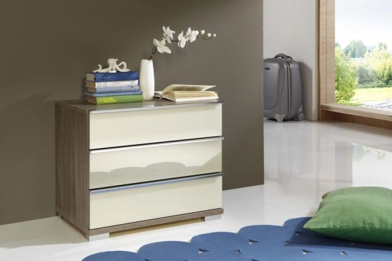 Loft Glass Front Bedside / Chest - Variation Available