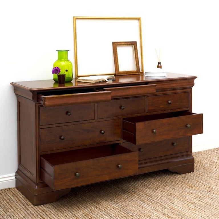 Antoinette Wide Chest - 4+3 Drawer - Cherrywood