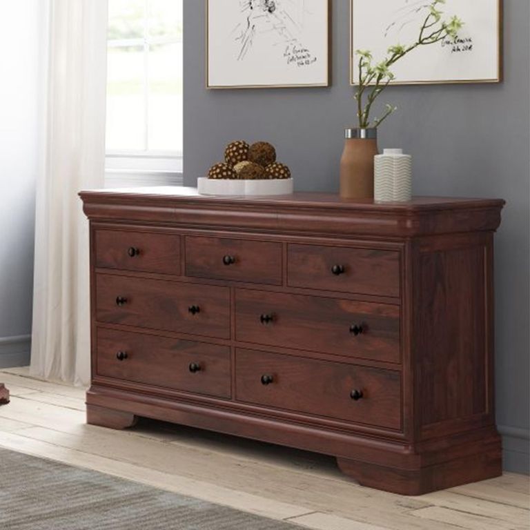 Antoinette Wide Chest - 4+3 Drawer - Cherrywood