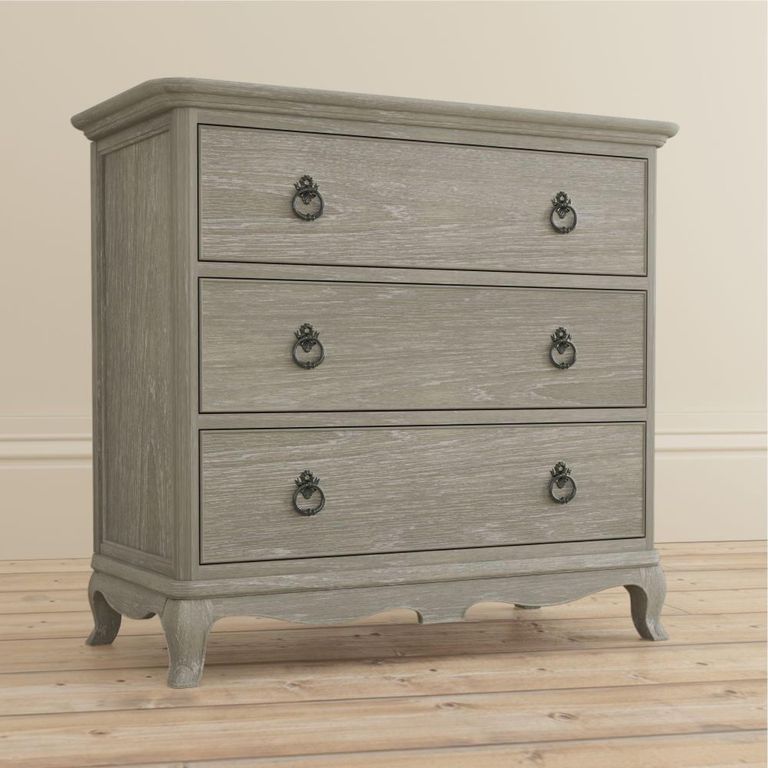 Camille Chest - 3 Drawer - Grey Oak