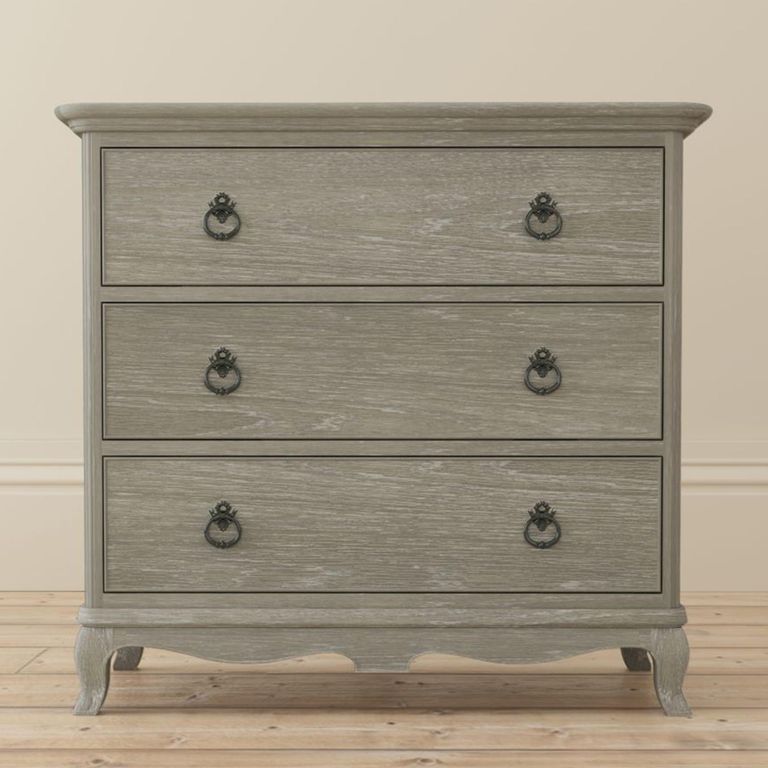 Camille Chest - 3 Drawer - Grey Oak