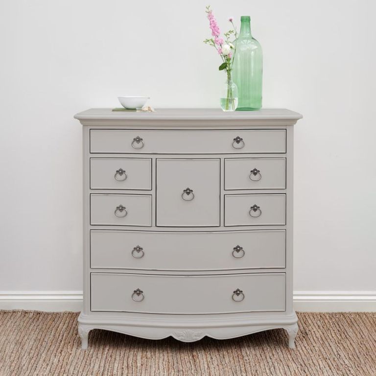 Etienne Chest - 8 Drawer - Grey