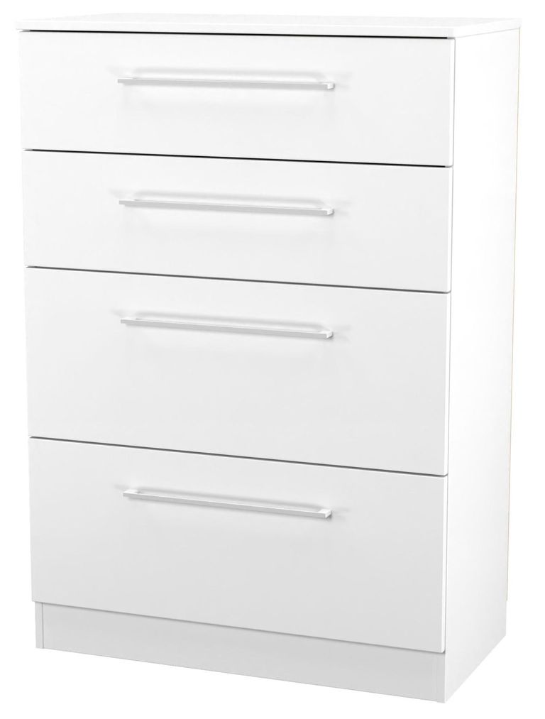 Worcester White 4 Drawer Deep Chest