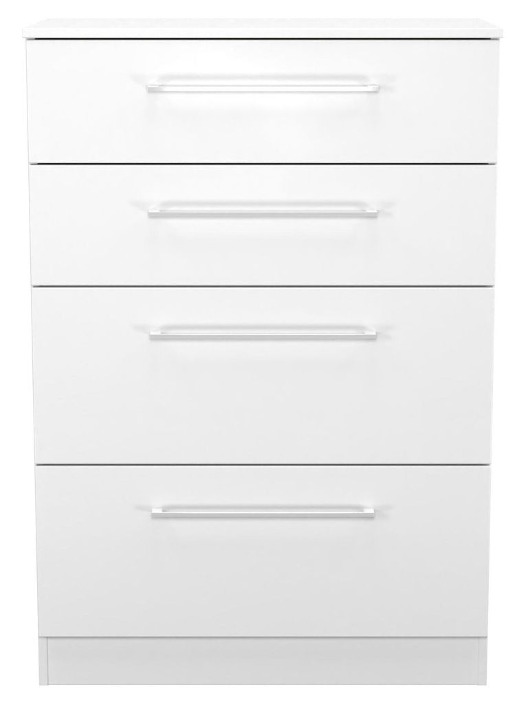 Worcester White 4 Drawer Deep Chest