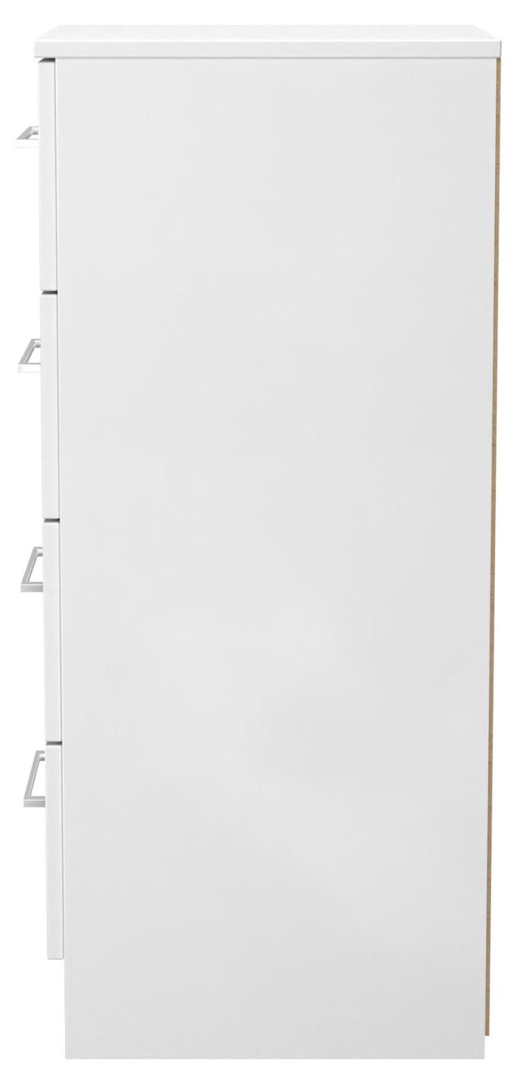 Worcester White 4 Drawer Narrow Chest