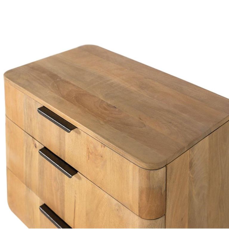 Wrenley Chest - 3 Drawer - Natural - Mango Wood