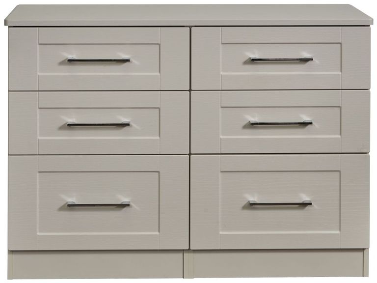 York Cashmere 6 Drawer Midi Chest