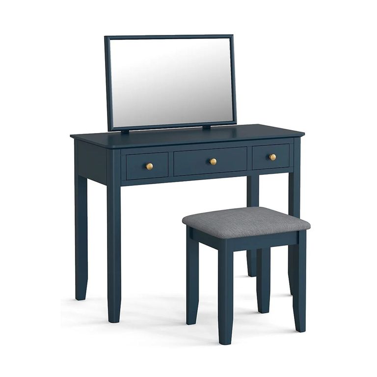 Harrogate Dressing Table Set - 3 Drawer - Blue