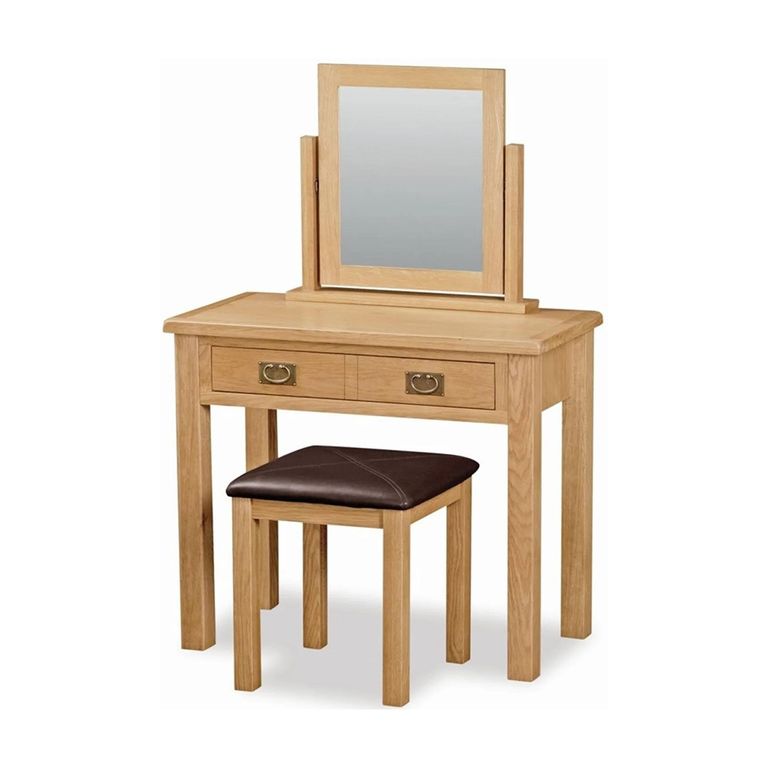 Salisbury Lite Dressing Table Set - 2 Drawer - Oak