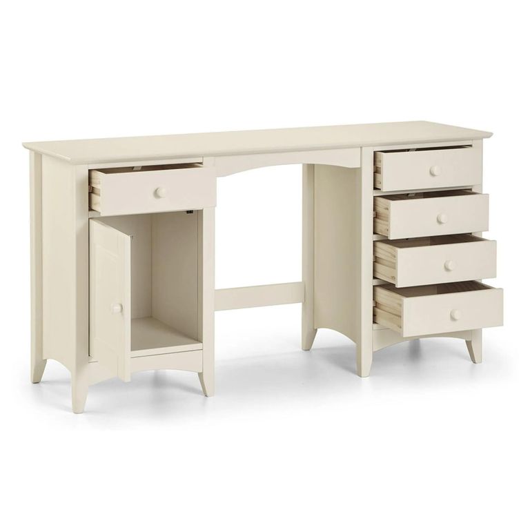 Cameo Double Dressing Table - White