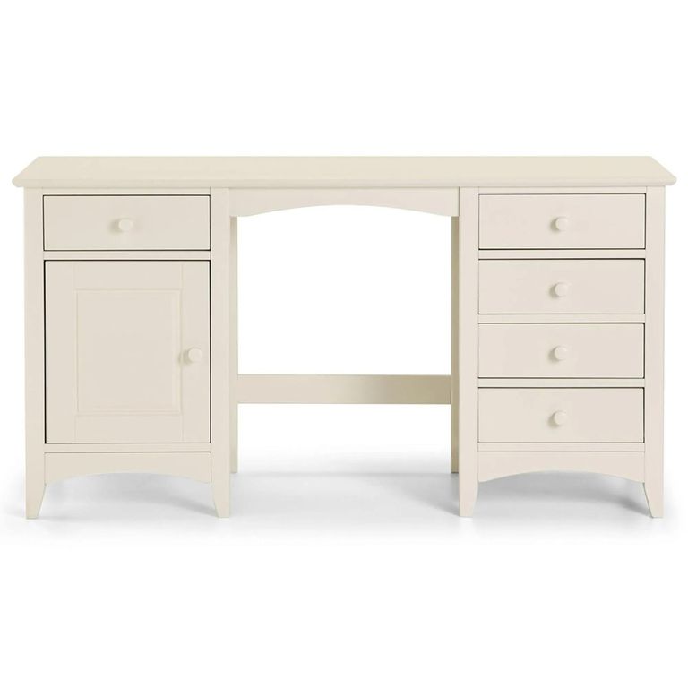 Cameo Double Dressing Table - White
