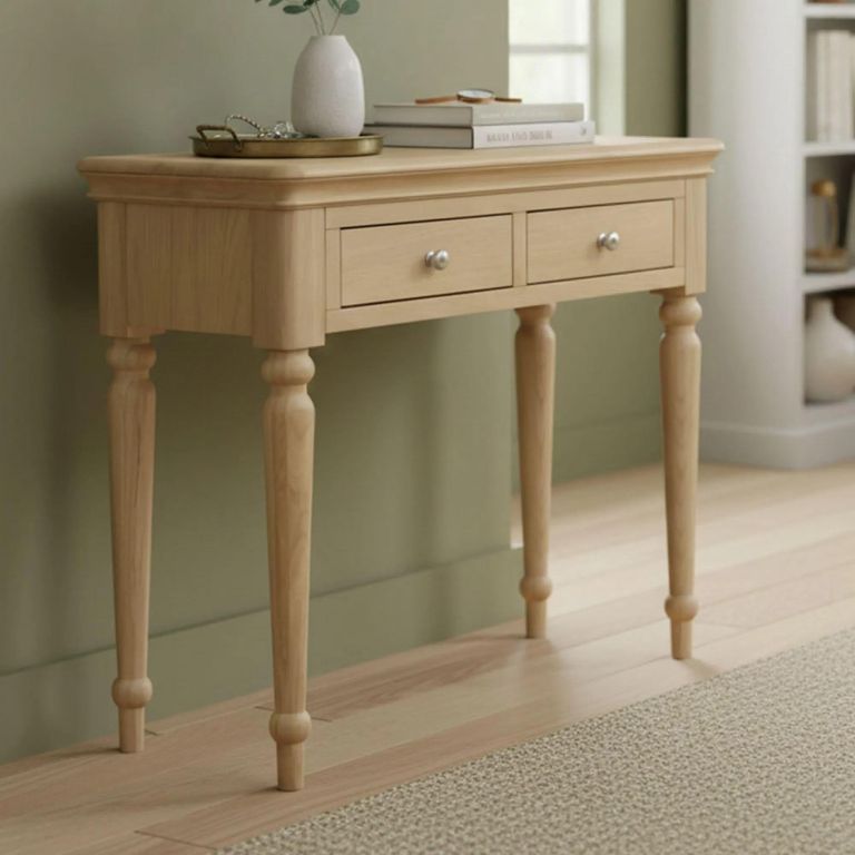 Cromwell Dressing Table - 2 Drawer - Oak