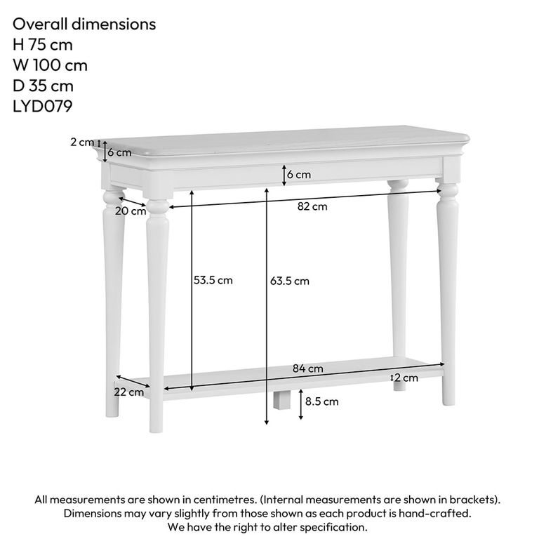 Cromwell Dressing Table - 2 Drawer - Grey Painted