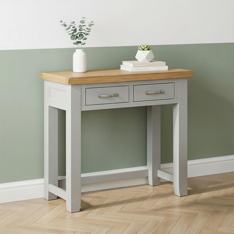 Wilmont Dressing Table - 2 Drawer - Grey Painted