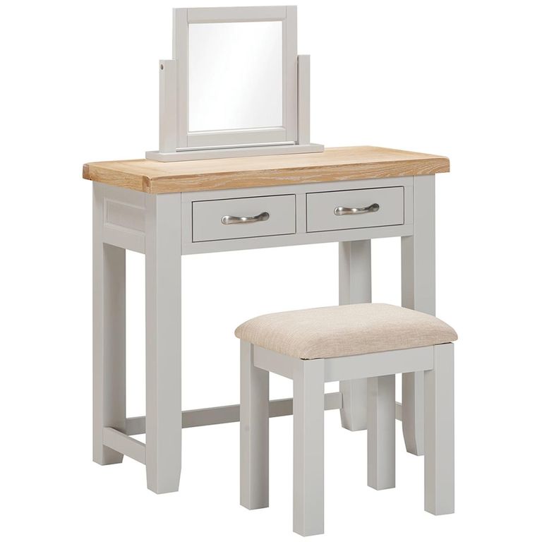 Wilmont Dressing Table - 2 Drawer - Grey Painted