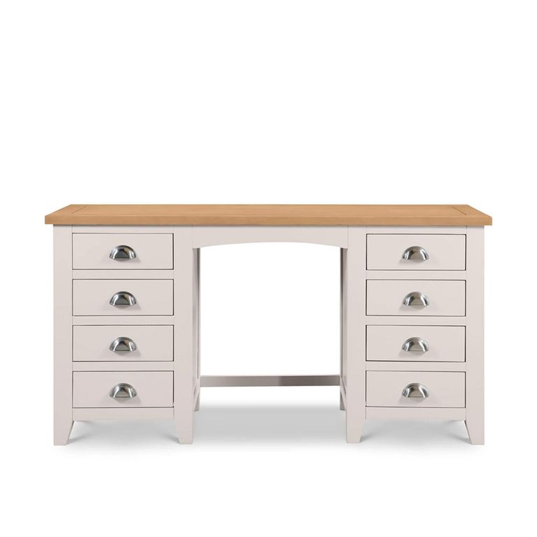 Richmond Dressing Table - 8 Drawer - Double - Grey