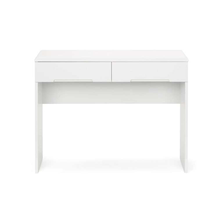 Manhattan Dressing Table - 2 Drawer - White Gloss