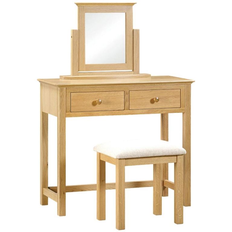 Arlington Dressing Table - 2 Drawer - Oak