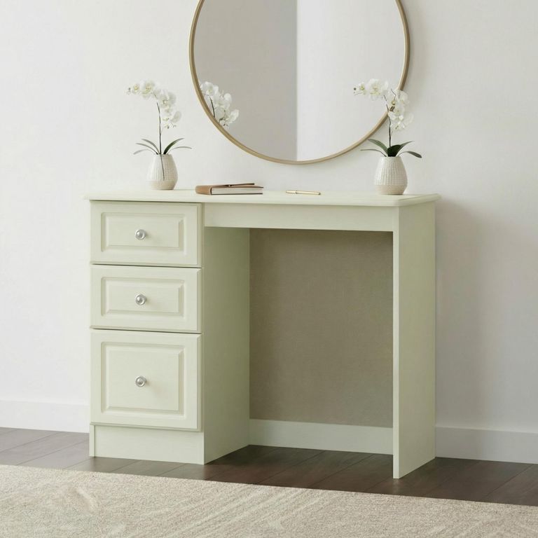 Pembroke Cream 3 Drawer Single Dressing Table