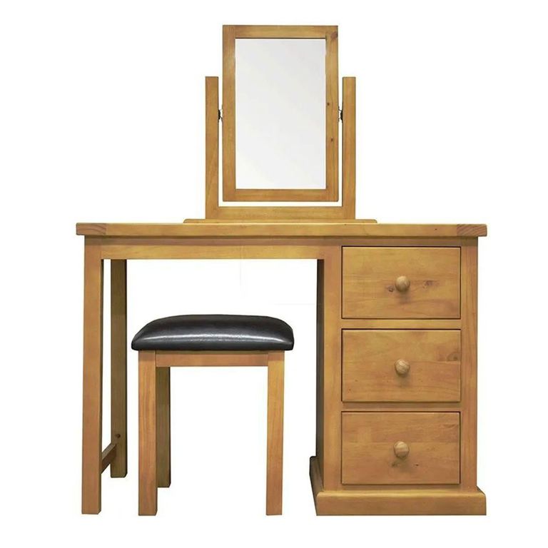 Churchill Waxed Pine Dressing Table Set