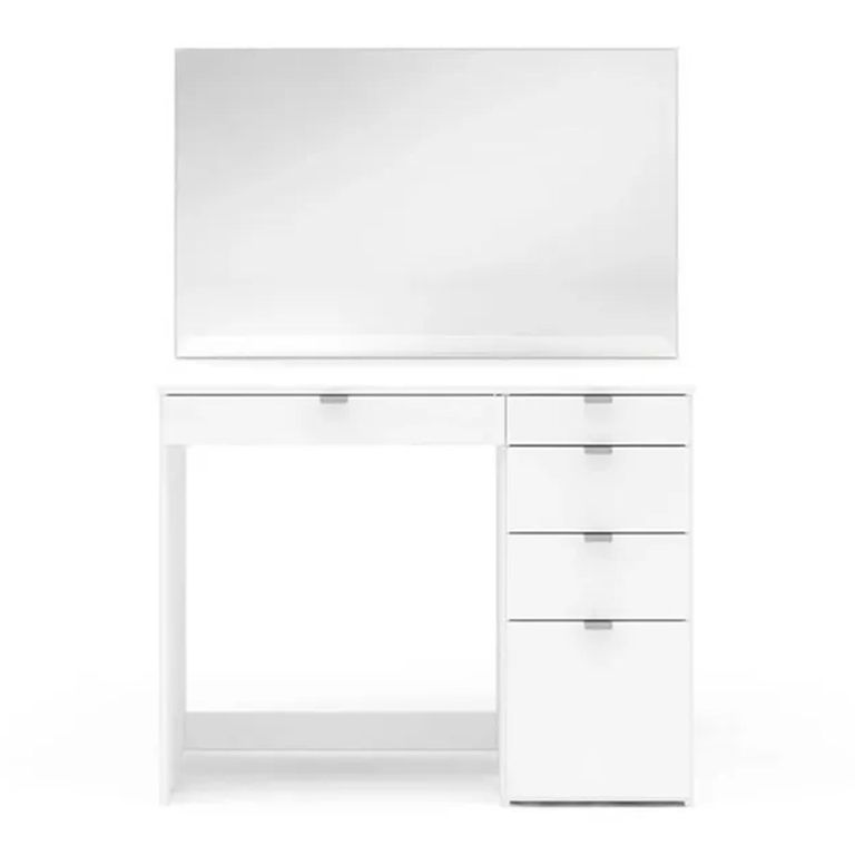 Clearance - Ava Single Dressing Table - 5 Drawer - White - FSS16474