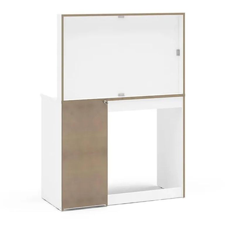 Clearance - Ava Single Dressing Table - 5 Drawer - White - FSS16474