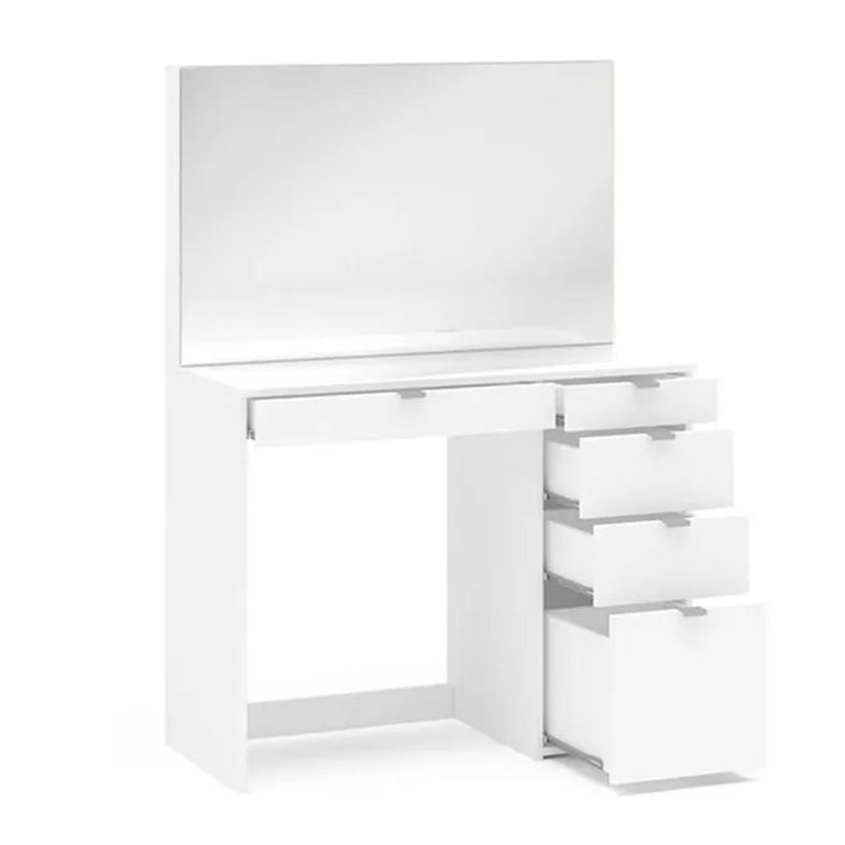 Clearance - Ava Single Dressing Table - 5 Drawer - White - FSS16474