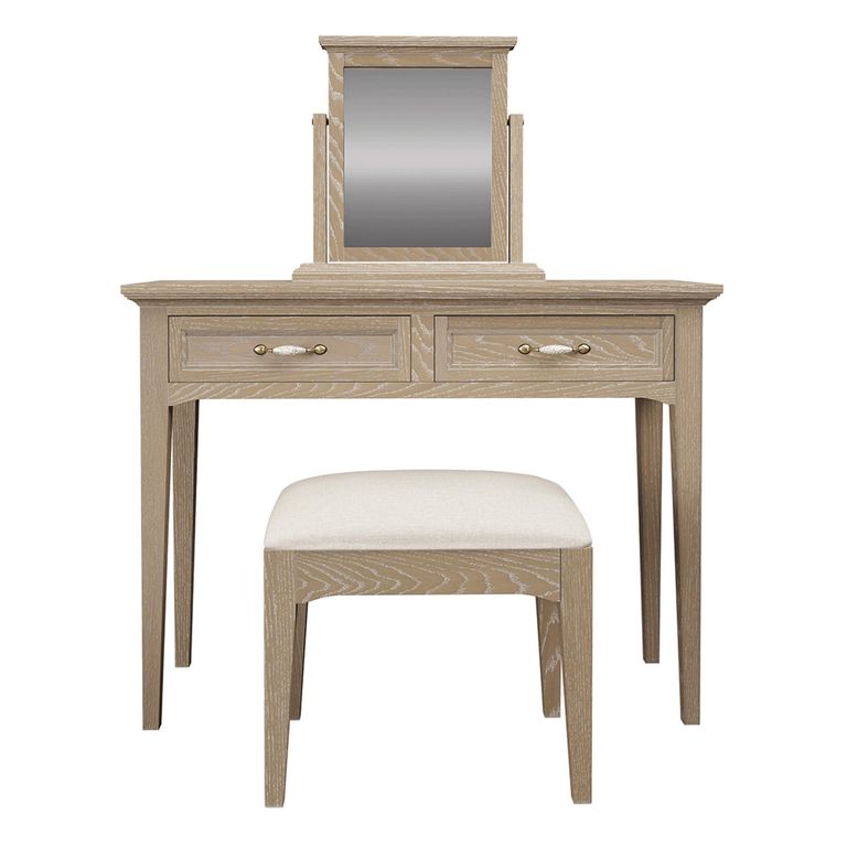 Ennis Dressing Set - 2 Drawer - Natural Matt Lacquered
