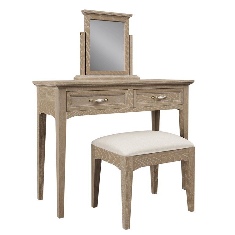 Ennis Dressing Set - 2 Drawer - Natural Matt Lacquered