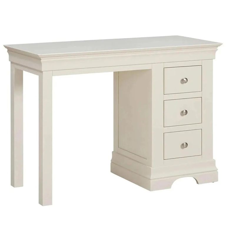 Paisley Dressing Table - 3 Drawer - Cream Painted